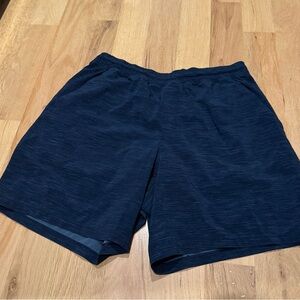Lululemon Men's Navy Blue Pace Breaker Shorts 7in